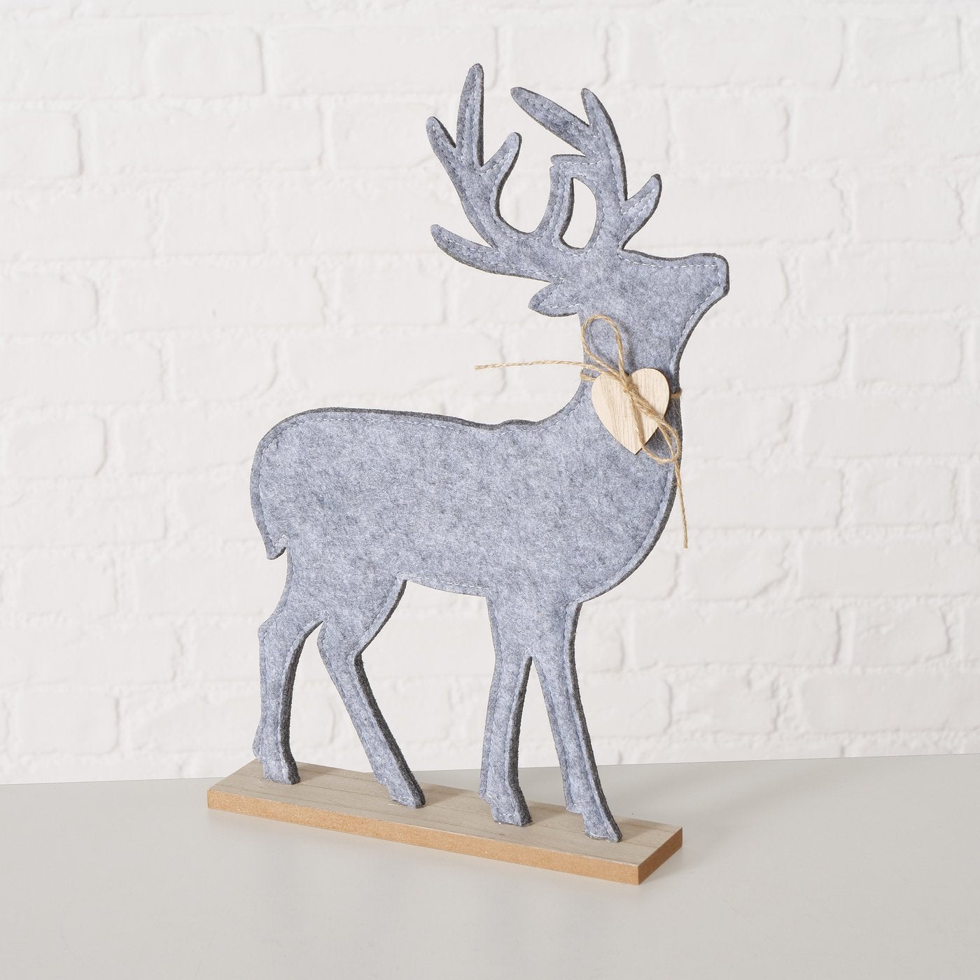 Renna in feltro grigia
