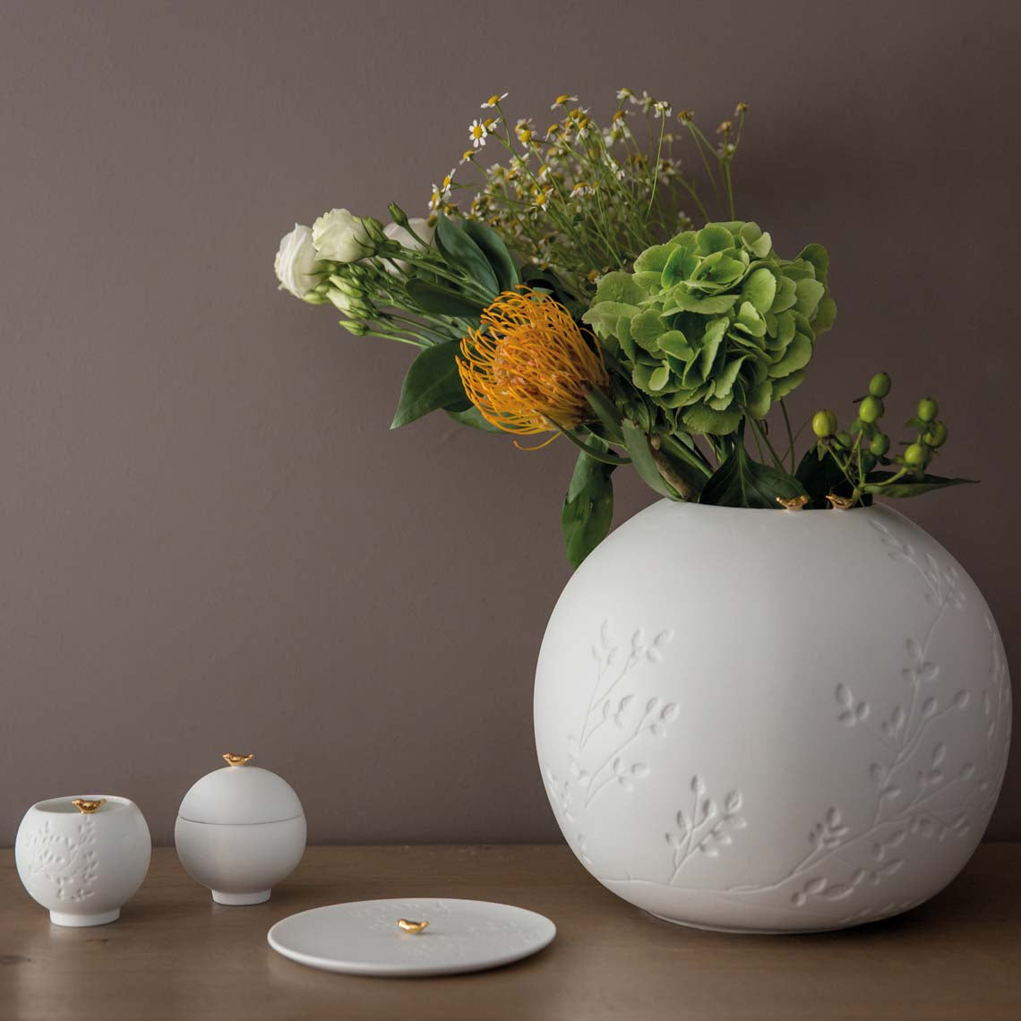 Porta gioie con uccellino