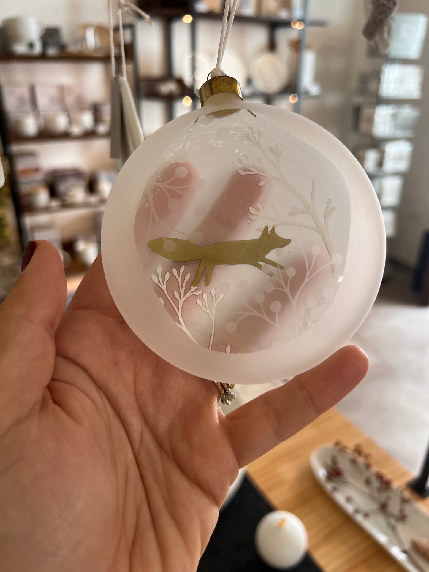 Pallina in vetro “volpe”