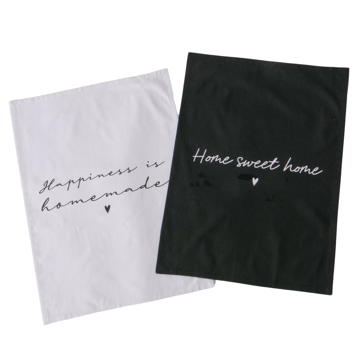 set 2 canovacci 100% cotone "Home sweet Home"