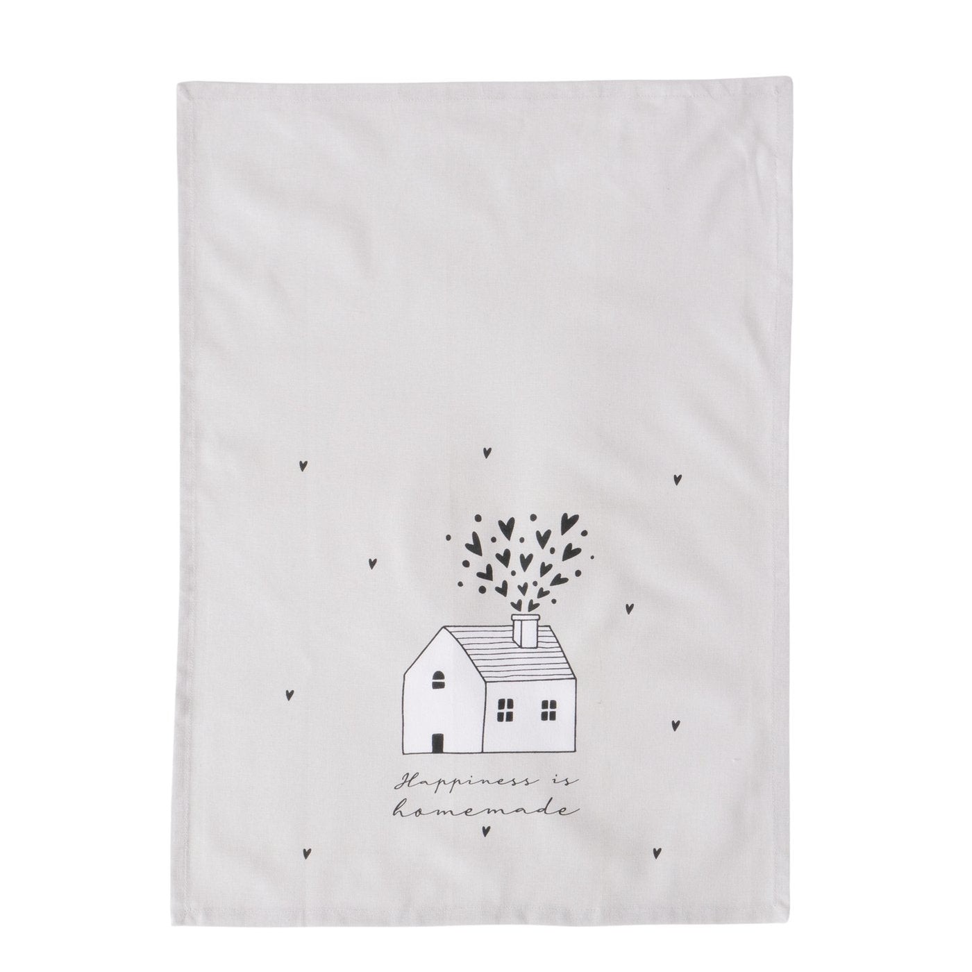 set 2 canovacci 100% cotone "Happiness is home"