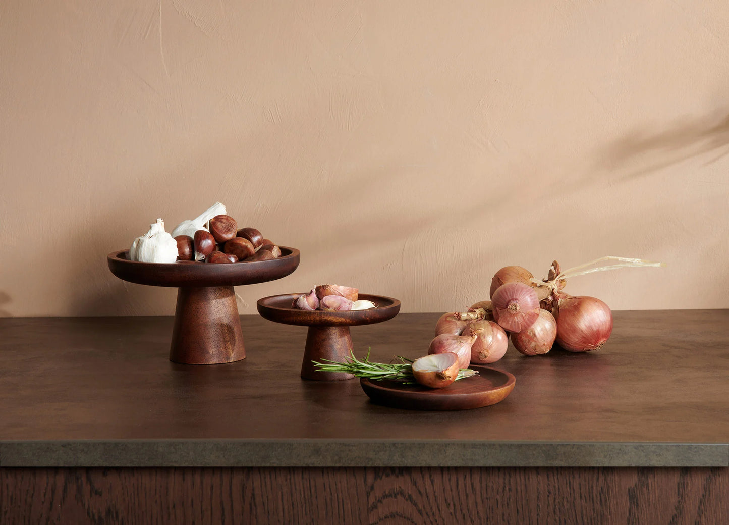 Stand in legno di mango piccolo