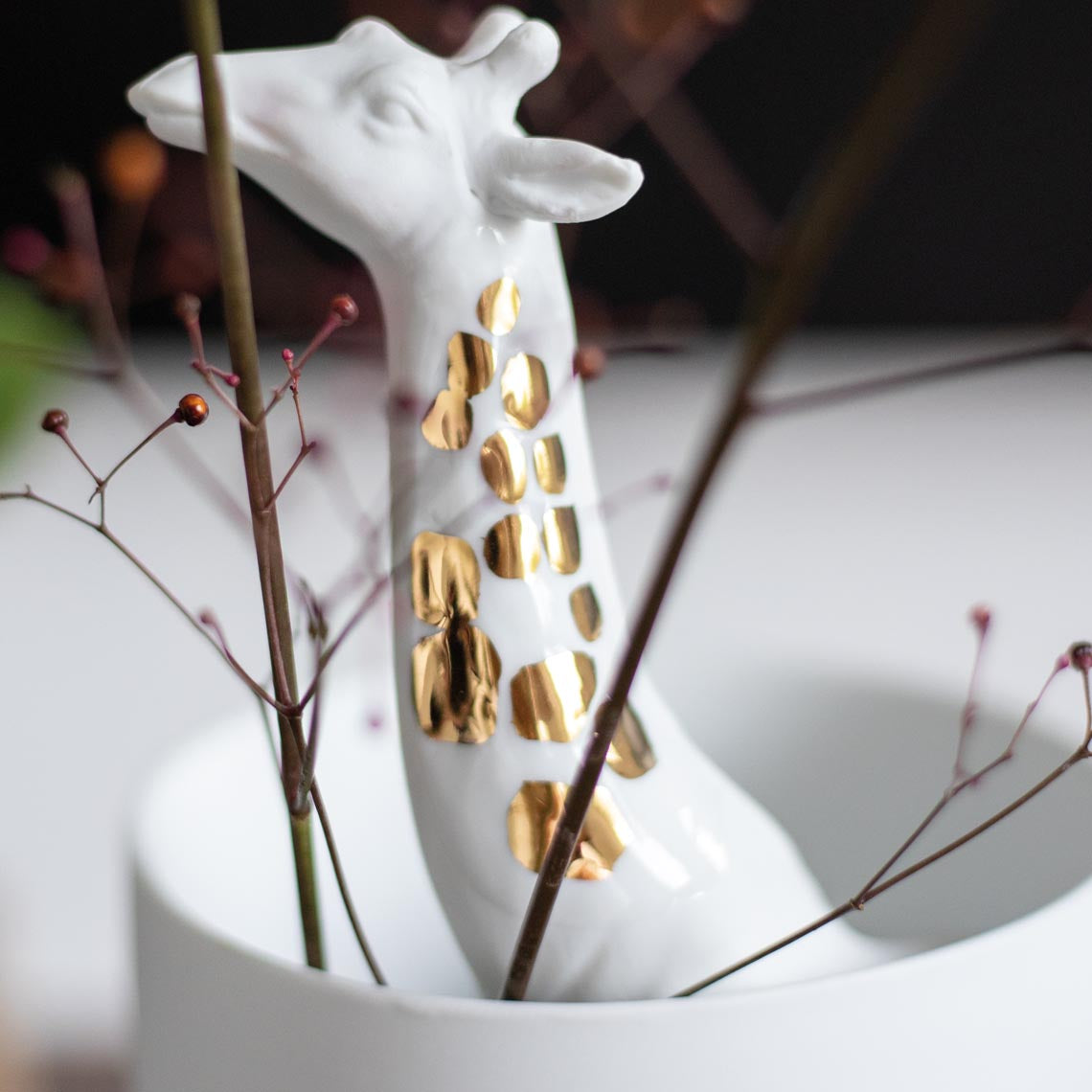 vaso con giraffa