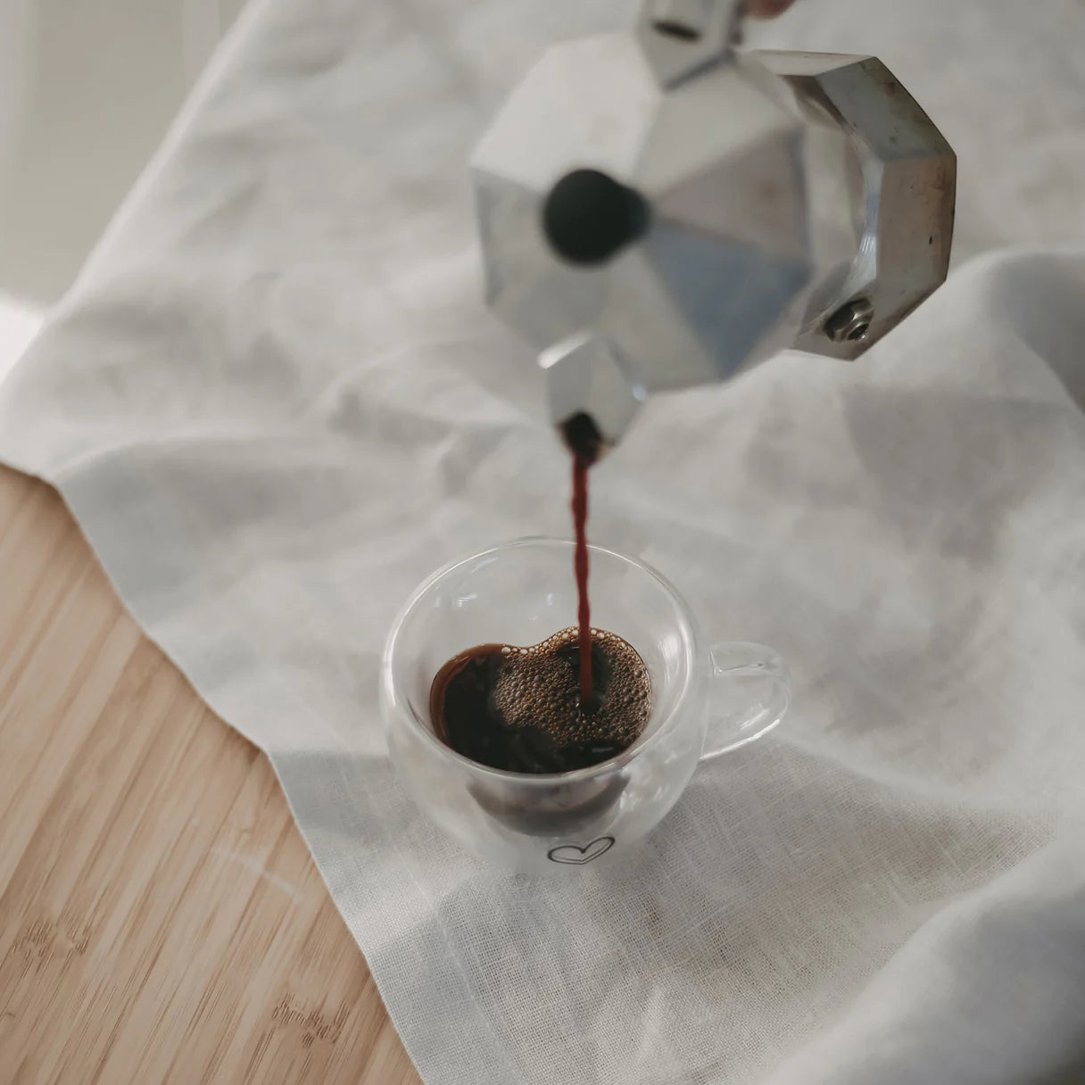 tazzina da caffè in vetro