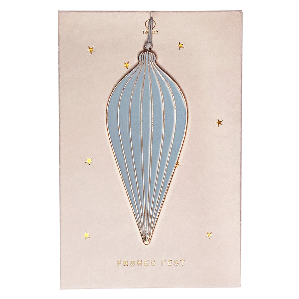 bigliettino con decorazione per l'albero