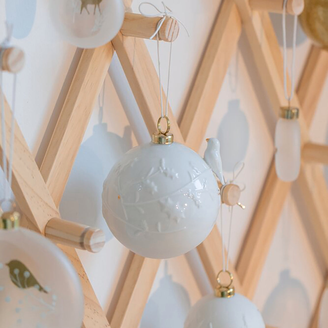 Pallina di Natale con uccellino