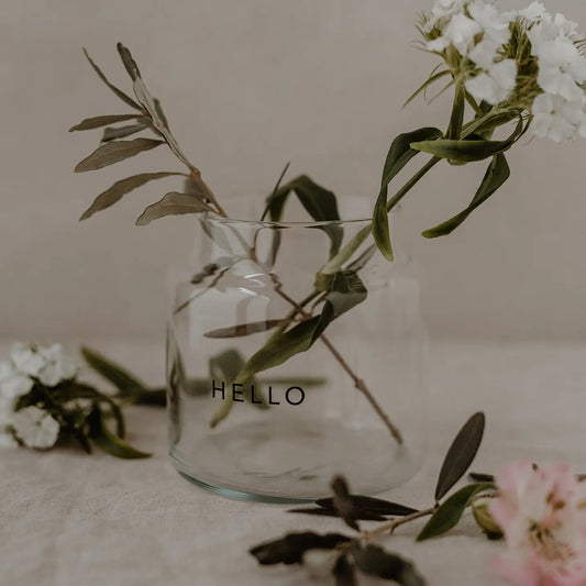 Vaso medio “Hello”