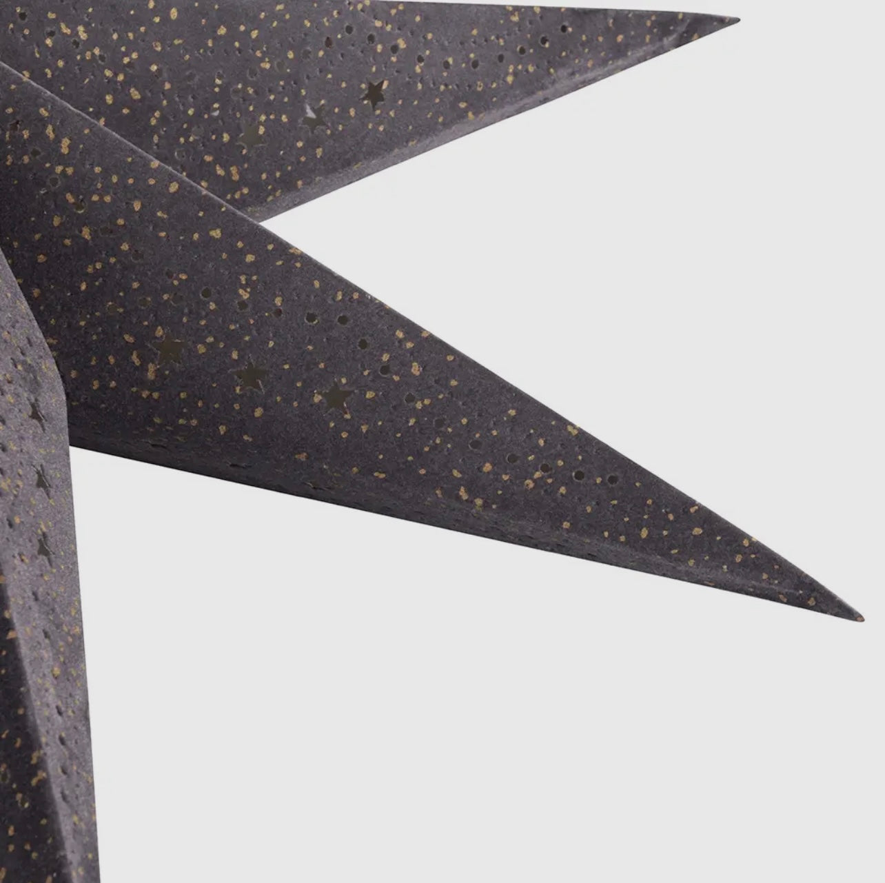 Stella luminosa in velluto grigio scuro