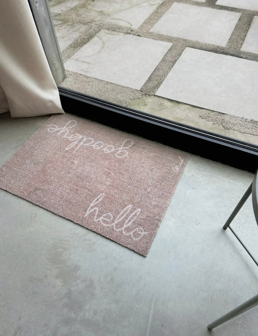 tappetino "hello - goodbye "