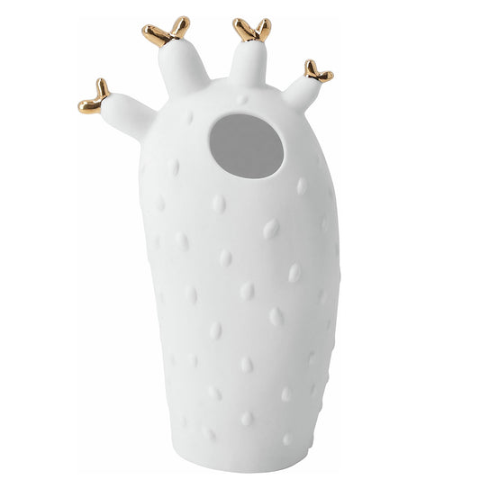 vaso cactus con fiori