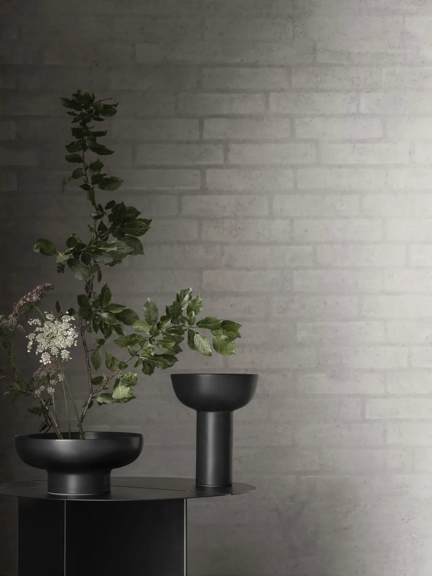 vaso ikebana nero