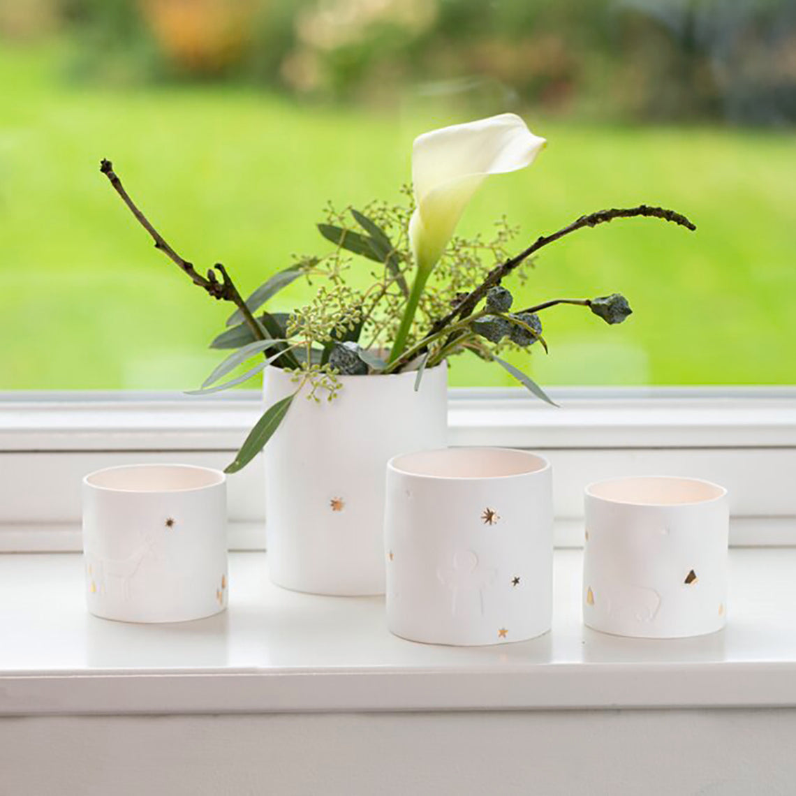 porta candela "orso polare"