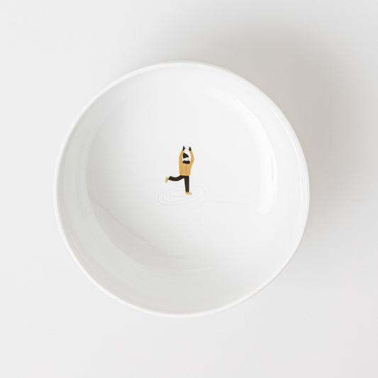 Piatto fondo "pattinatore"