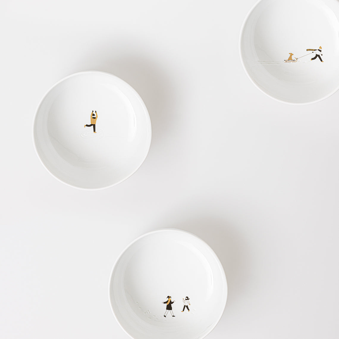 Piatto fondo "pattinatore"