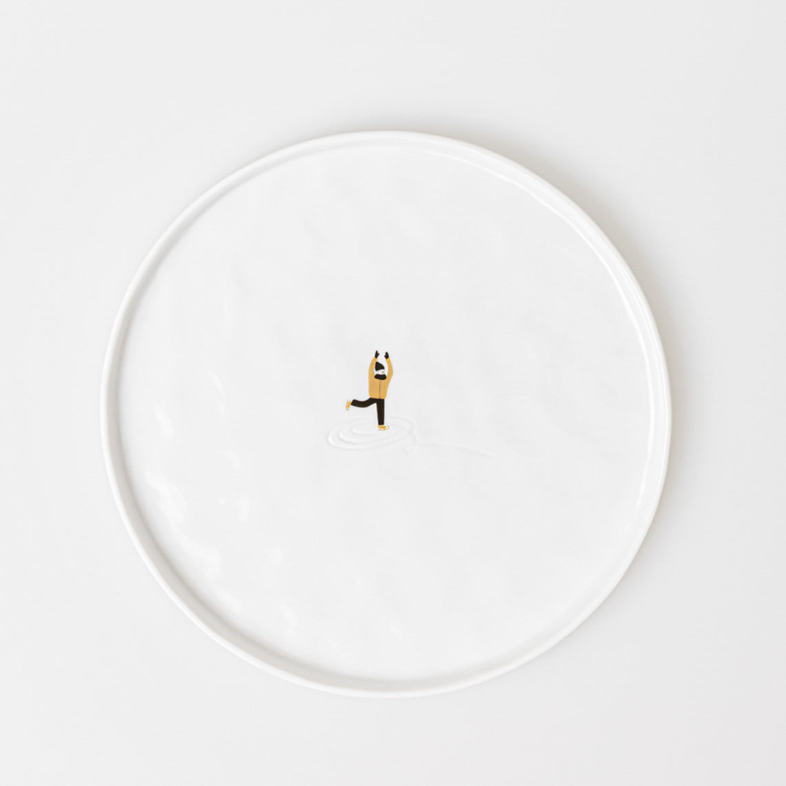 Piatto piano "pattinatore"