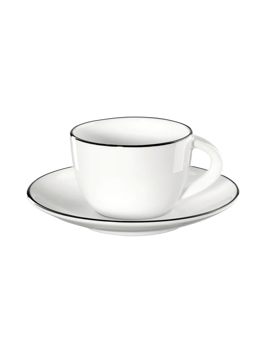 tazzina da caffè con piattino