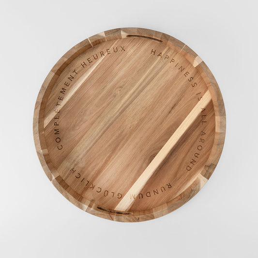 vassoio in legno di acacia xl